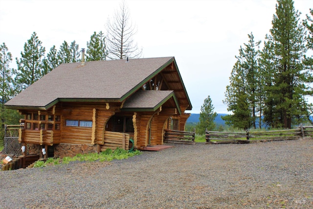 view of side of property