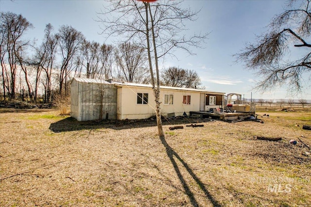 view of rear view of property