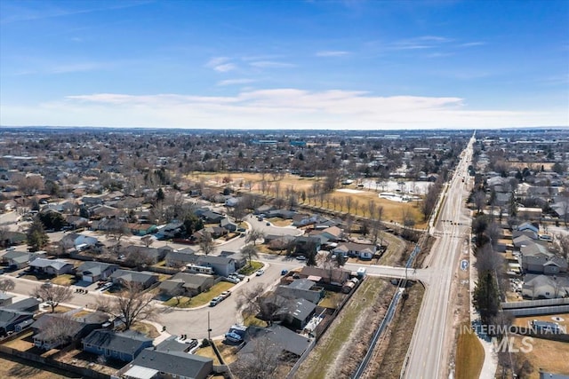 birds eye view of property featuring a residential view