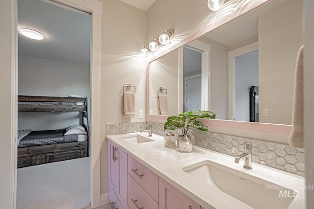 5946 E Barber Dr, Boise, ID 83716 - bathroom with double vanity and a sink
