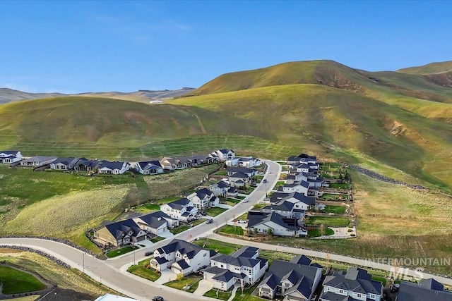 5946 E Barber Dr, Boise, ID 83716 - birds eye view of property featuring a mountain view and a residential view