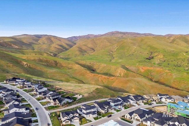 5946 E Barber Dr, Boise, ID 83716 - drone / aerial view featuring a mountain view and a residential view
