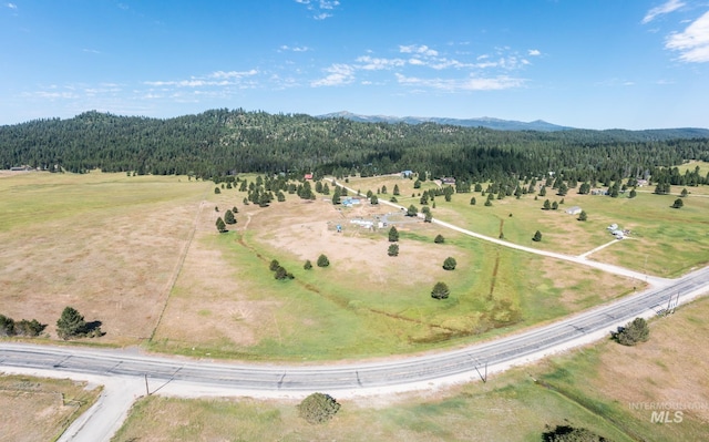 bird's eye view featuring a rural view