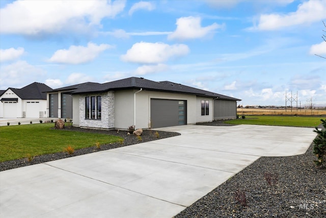 view of property exterior featuring a yard