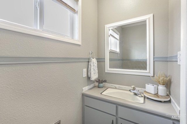 bathroom with vanity