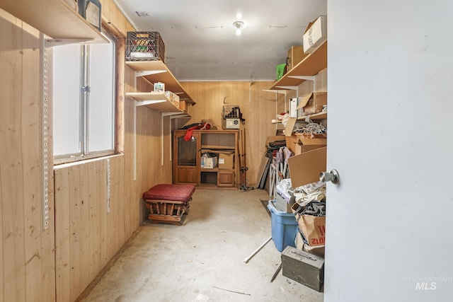 view of storage room