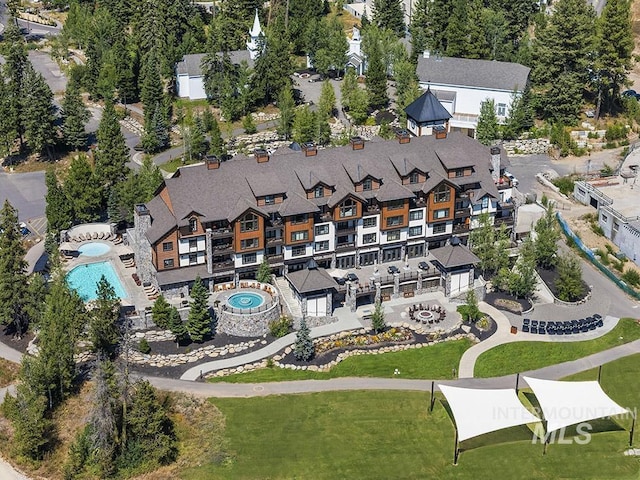 720 Village Dr Unit 404, Donnelly, ID 83615 - aerial view of a pool area