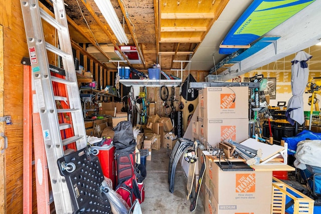 view of storage room