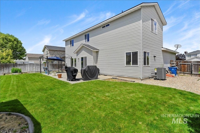 2175 W Willow Pointe Ave, Nampa, ID 83651 - rear view of house with a patio area and cooling unit