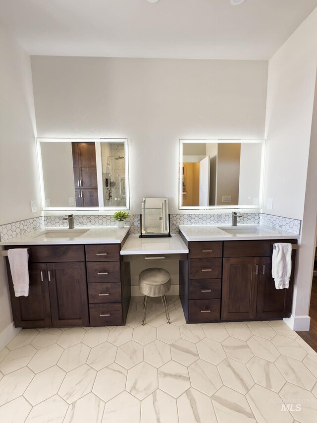 7063 S Pear Blossom, Meridian, ID 83642 - bathroom featuring two vanities and tile patterned flooring