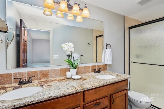 1901 W Cherry Ct, Boise, ID 83705 - bathroom with double vanity and a shower stall