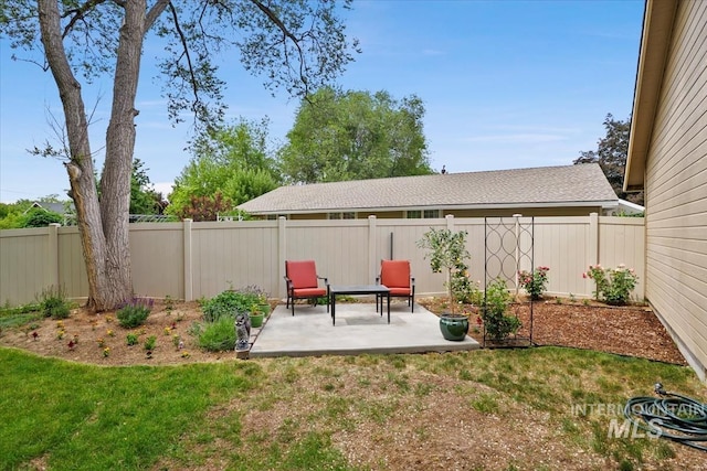 1901 W Cherry Ct, Boise, ID 83705 - fenced backyard featuring a patio