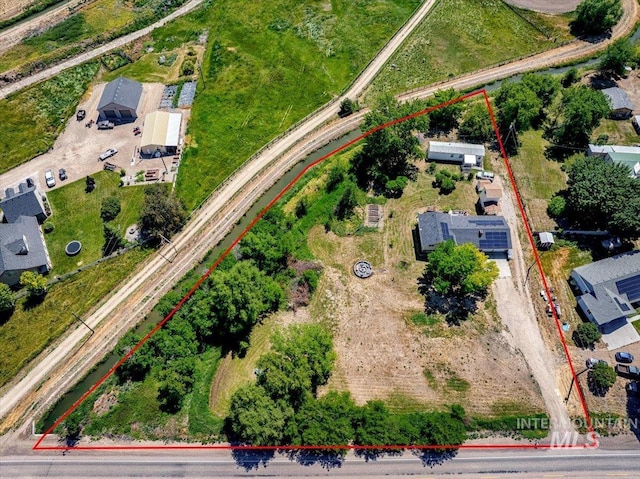 3600 S Robinson Blvd, Nampa, ID 83686 - aerial view of property's location with property parcel outlined
