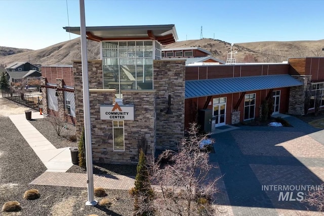 view of property featuring a mountain view