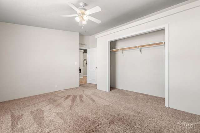 315 Bard Ave, Middleton, ID 83644 - unfurnished bedroom with carpet, a closet, and ceiling fan