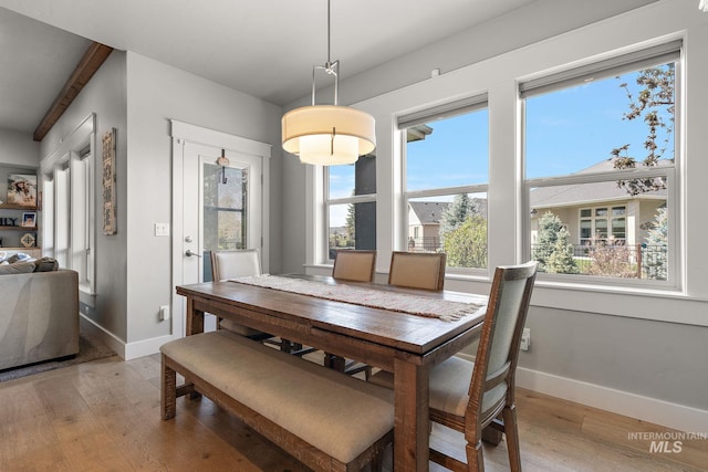 1315 N Luge Ave, Eagle, ID 83616 - dining space featuring light wood-type flooring and baseboards