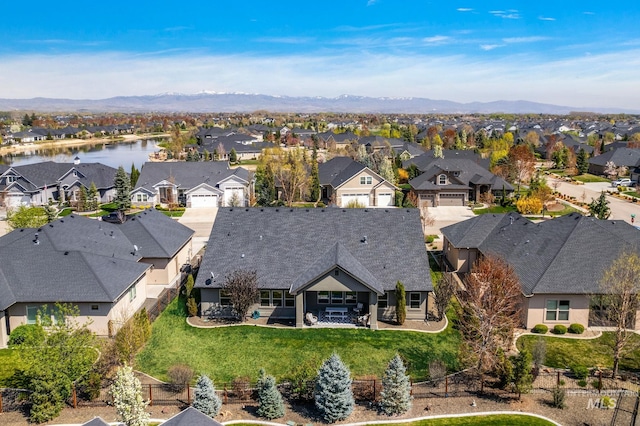 1315 N Luge Ave, Eagle, ID 83616 - aerial perspective of suburban area with a water and mountain view