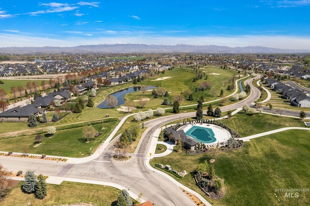 1315 N Luge Ave, Eagle, ID 83616 - view of property location with a water and mountain view, nearby suburban area, and a pool