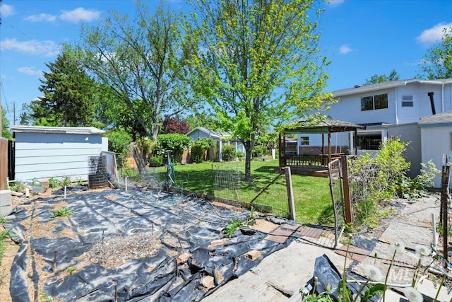 view of patio / terrace with a gazebo