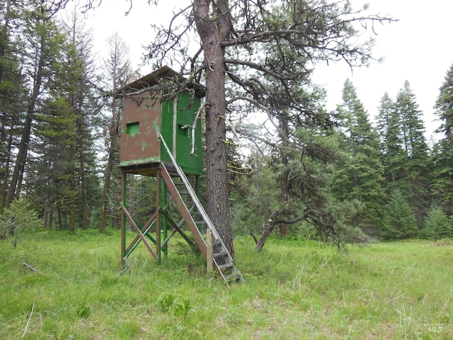 3695 W Mountain Rd, Anatone, WA 99401 - view of outbuilding with a view of trees