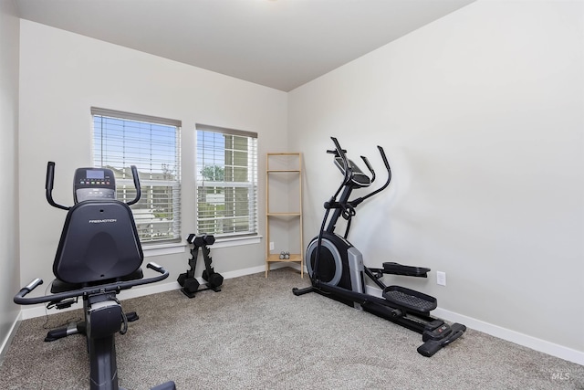 1010 Blueridge Dr, Kimberly, ID 83341 - workout room featuring baseboards and carpet