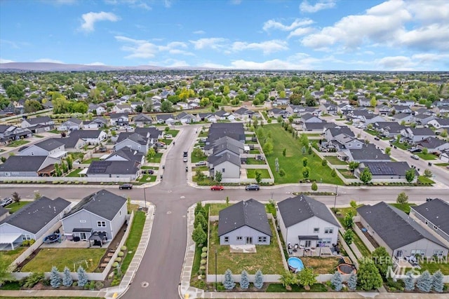 aerial perspective of suburban area