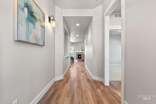 1501 E Andes Dr, Kuna, ID 83634 - corridor featuring wood finished floors and recessed lighting