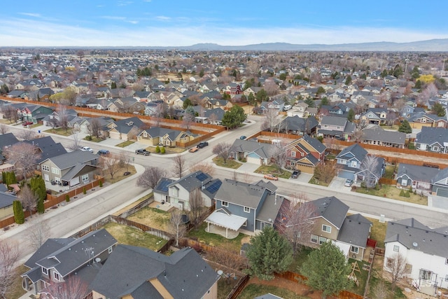 bird's eye view featuring a residential view