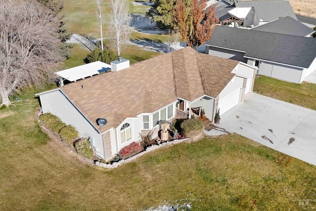 birds eye view of property