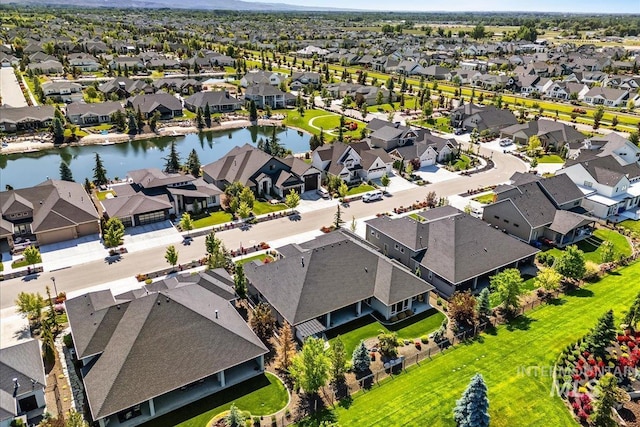 1427 N Morehouse, Eagle, ID 83616 - aerial perspective of suburban area with a large body of water