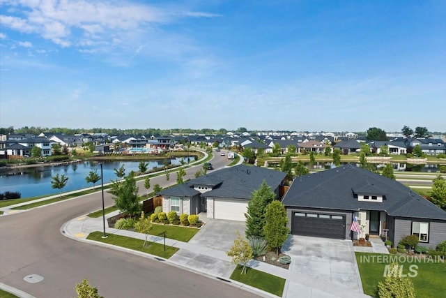 499 S Short Ln, Eagle, ID 83616 - aerial perspective of suburban area featuring a large body of water
