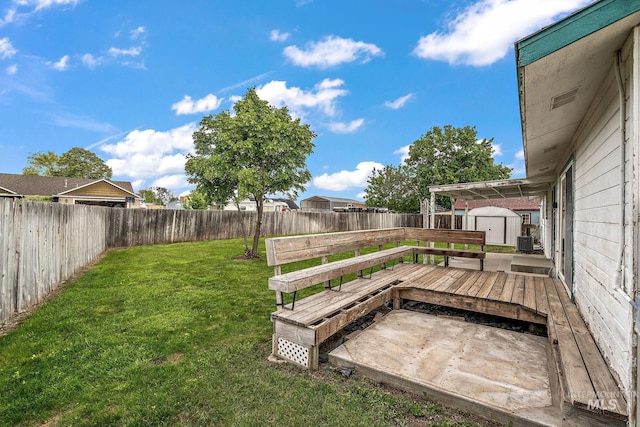 607 S State, Nampa, ID 83686 - view of yard featuring a wooden deck