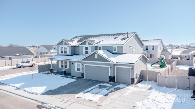 view of front of home featuring a garage