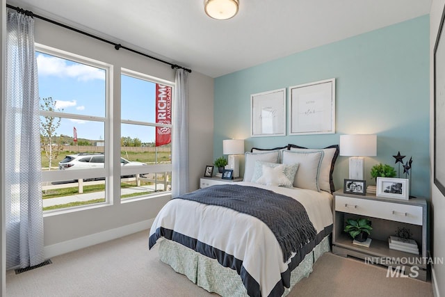 bedroom with carpet flooring