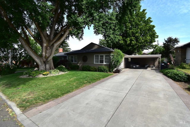 123 15th Ave, Lewiston, ID 83501 - single story home with a carport, a front lawn, and concrete driveway