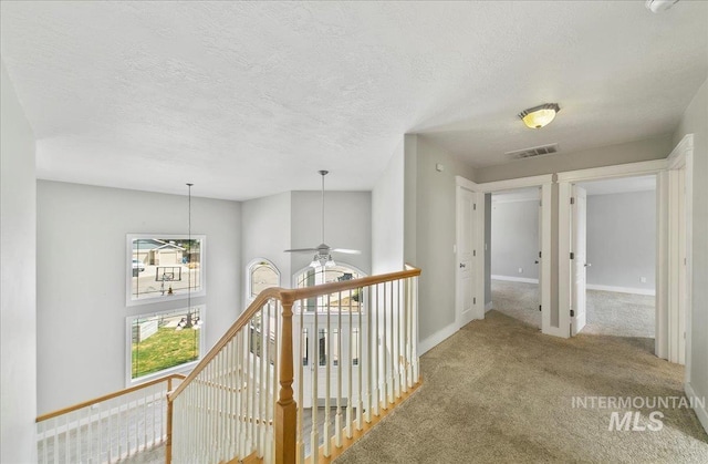 10539 W Merab Ct, Star, ID 83669 - hallway featuring an upstairs landing, carpet, and a textured ceiling