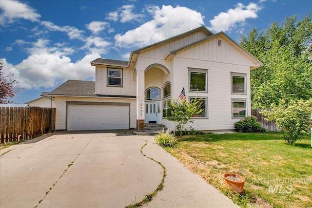 10539 W Merab Ct, Star, ID 83669 - view of front facade featuring board and batten siding and concrete driveway