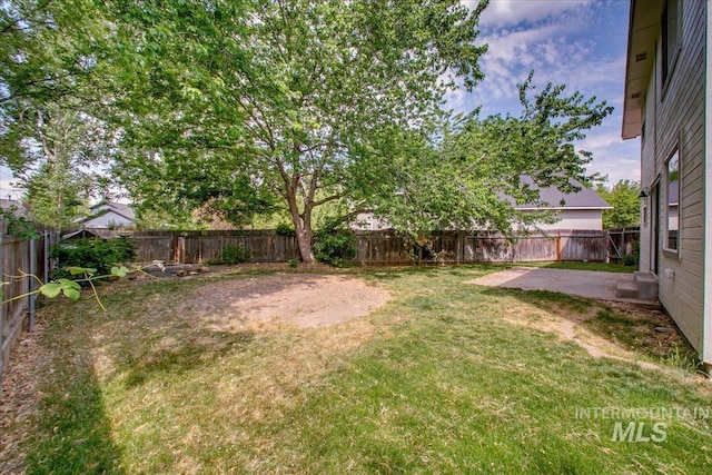 10539 W Merab Ct, Star, ID 83669 - fenced backyard featuring a patio area