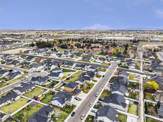 drone / aerial view featuring a residential view