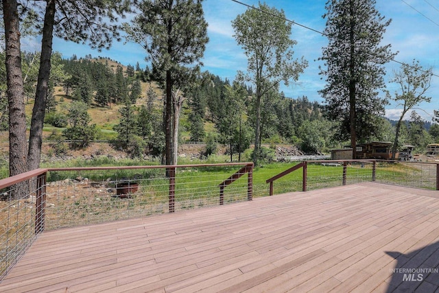 5650 Pines Rd, New Meadows, ID 83654 - view of wooden terrace