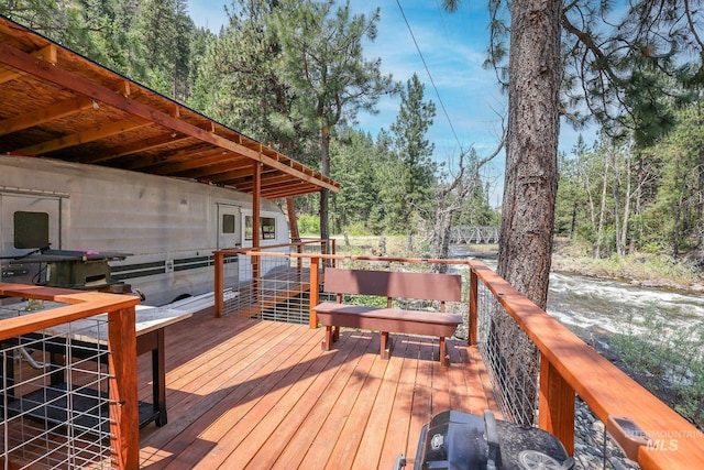 5650 Pines Rd, New Meadows, ID 83654 - view of wooden deck