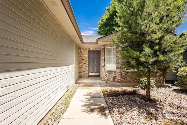5426 W Samara Ct, Boise, ID 83703 - entrance to property featuring brick siding