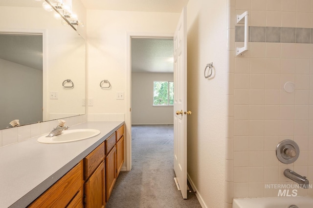 5426 W Samara Ct, Boise, ID 83703 - bathroom with vanity and bathtub / shower combination