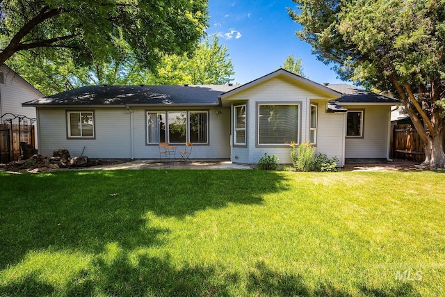 5426 W Samara Ct, Boise, ID 83703 - ranch-style house with a patio and roof with shingles
