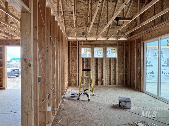 miscellaneous room featuring a wealth of natural light