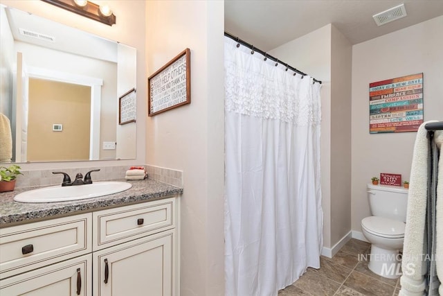 27482 Warren Ln, Wilder, ID 83676 - bathroom featuring vanity, tile patterned floors, and a shower with shower curtain