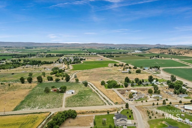 27482 Warren Ln, Wilder, ID 83676 - aerial overview of property's location featuring rural landscape and mountains