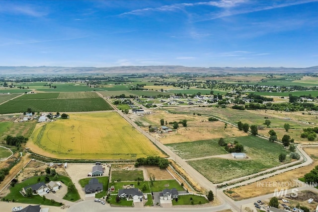 27482 Warren Ln, Wilder, ID 83676 - aerial view of property and surrounding area featuring rural landscape and mountains