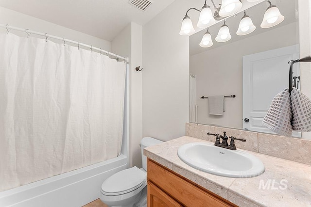 1730 W Glade Creek St, Meridian, ID 83646 - bathroom with vanity and shower / bath combination with curtain