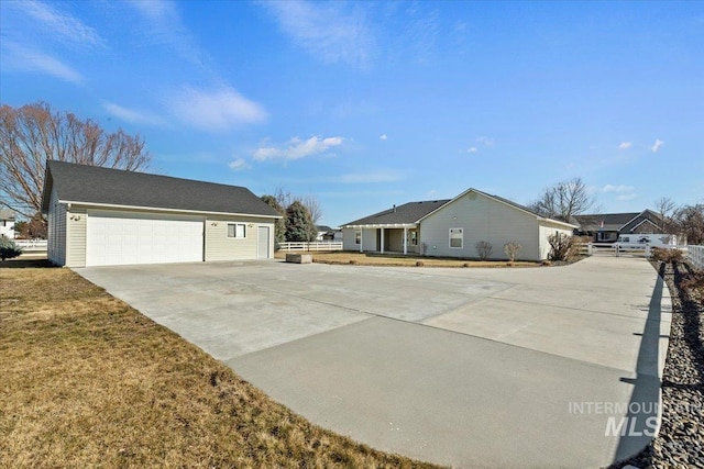 view of home's exterior with a lawn